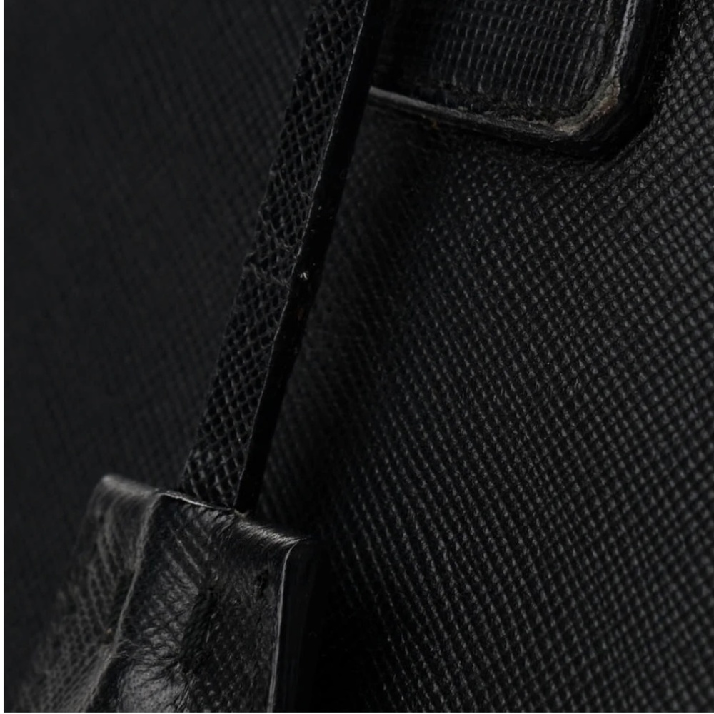 Authentic PRADA Saffiano Lux Large Promenade Tote in Black - Picture 2 of 11